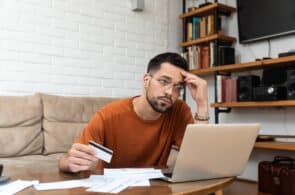 young man experiencing financial isuues.